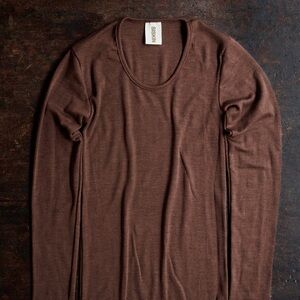 Siskin Lark Women's Top - Merino Wool & Silk- fig color (EU38-40)